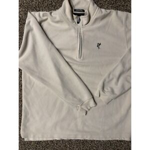 Men's Ashworth Quarter Zip Pullover Sweater Size Large Vintage